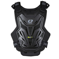 O'NEAL front view of youth chest protector showing slim profile and ventilation for cooling