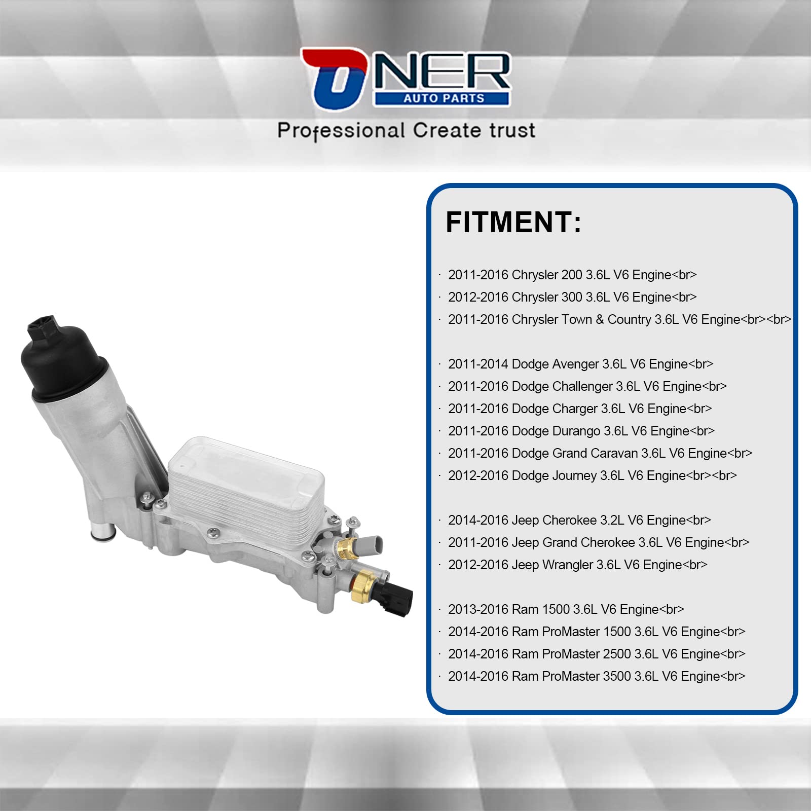ONER housing next to ruler showing compact size and easy fitment benefit
