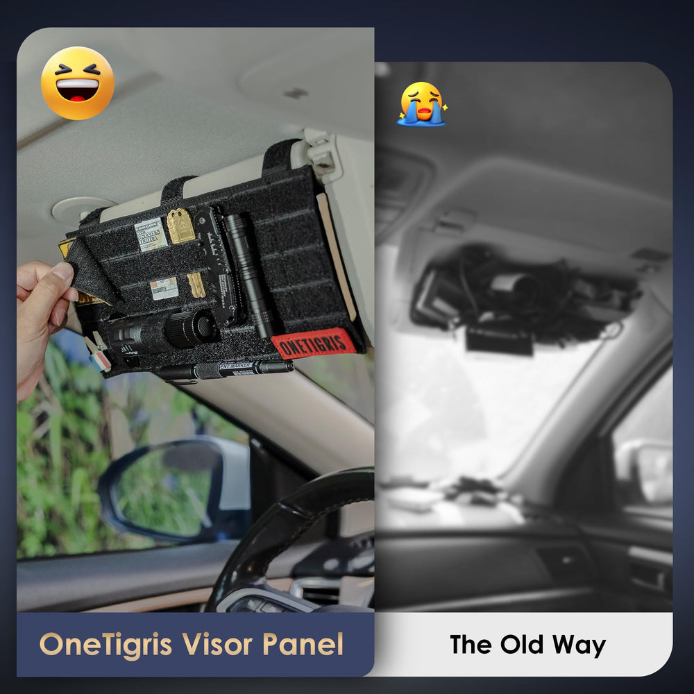ONETIGRIS held in hand to show size and portability for quick everyday carry access