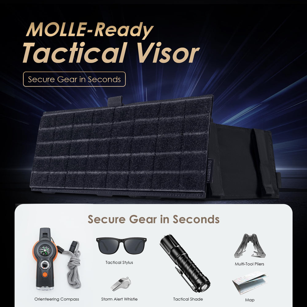 ONETIGRIS installed on sun visor from driver perspective for clear windshield visibility