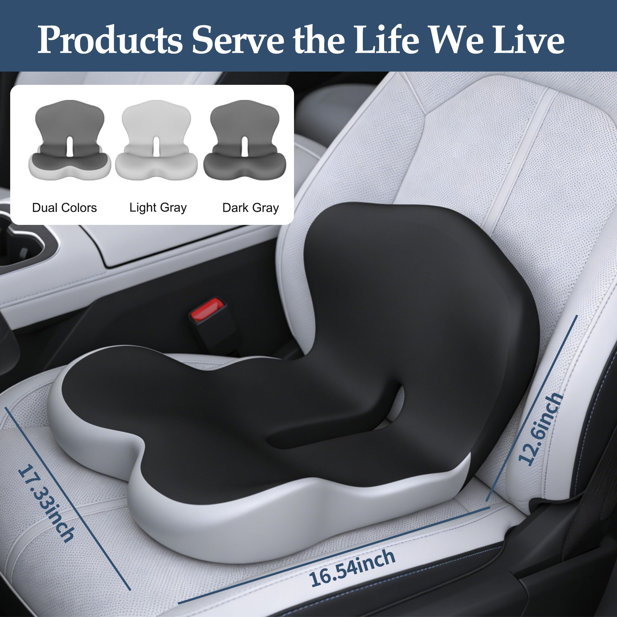 Onever placed on an office chair showing improved posture and daily comfort