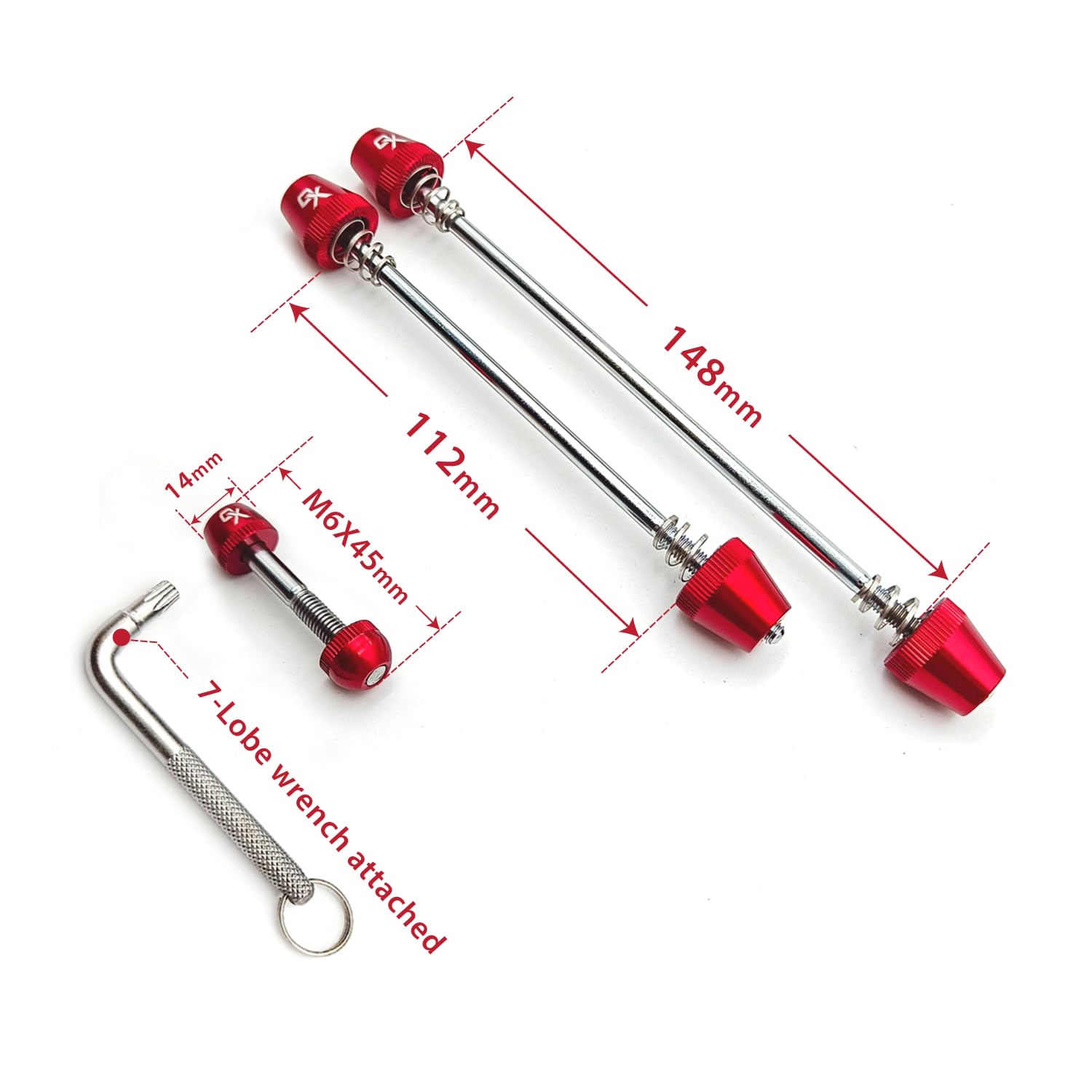 ONIPAX rear skewer close-up highlighting durable locking benefit