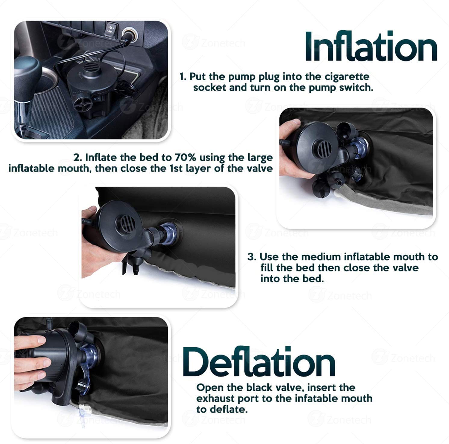 Onirii installed in SUV rear showing comfortable in-car sleeping and travel convenience