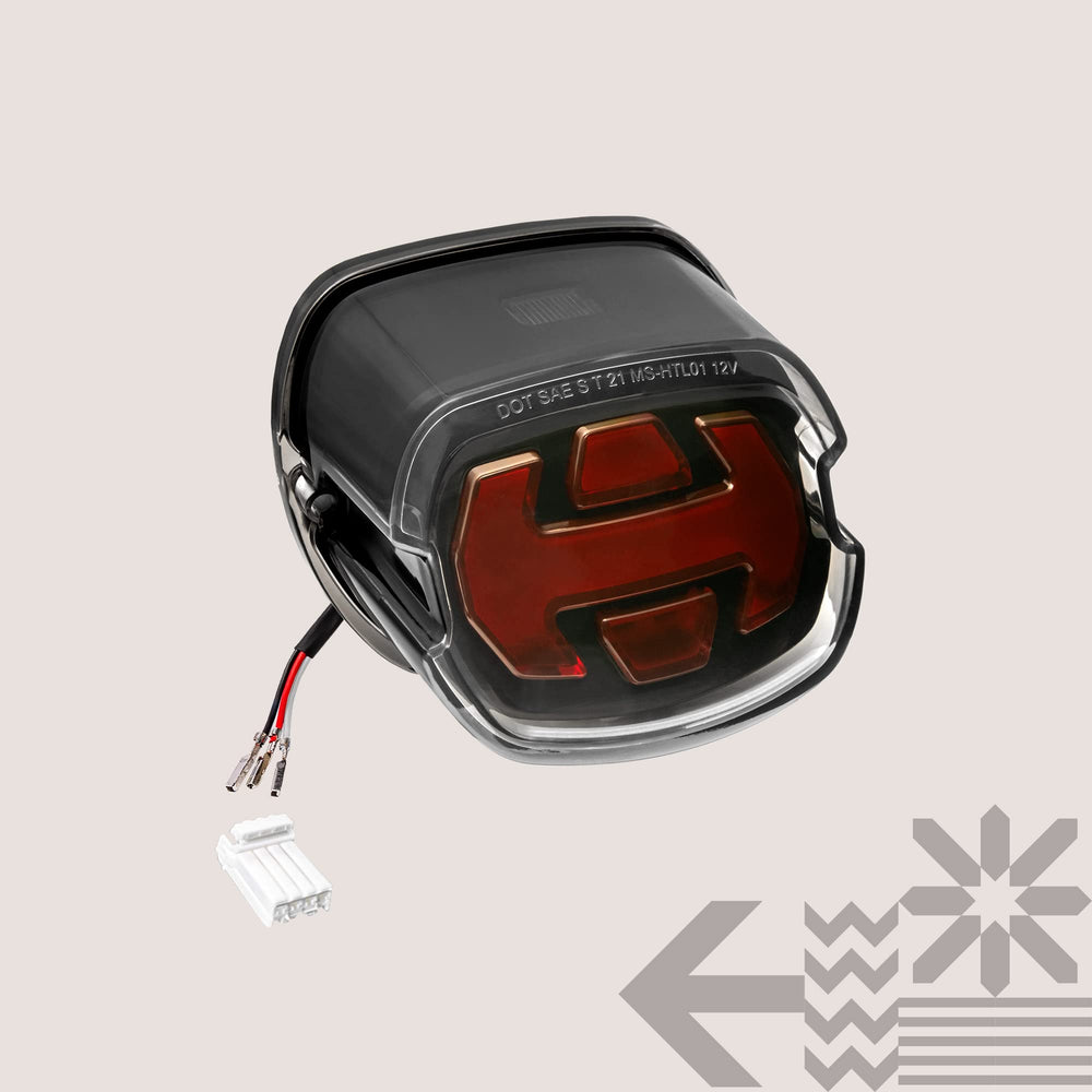 ONLINE LED STORE TRUE MODS illuminated at night showing bright brake and running visibility