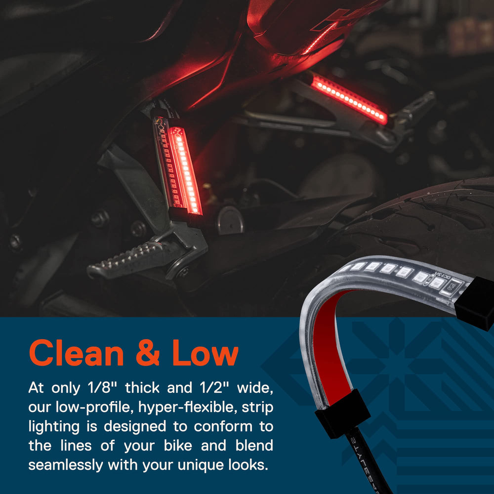 ONLINE LED STORE TRUE MODS three-wire connector detail for separate tail and brake wiring