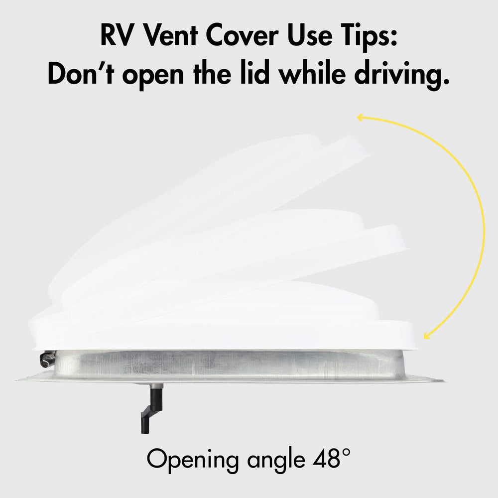 ONLTCO vent lid held in hand showing size scale and manageable DIY replacement