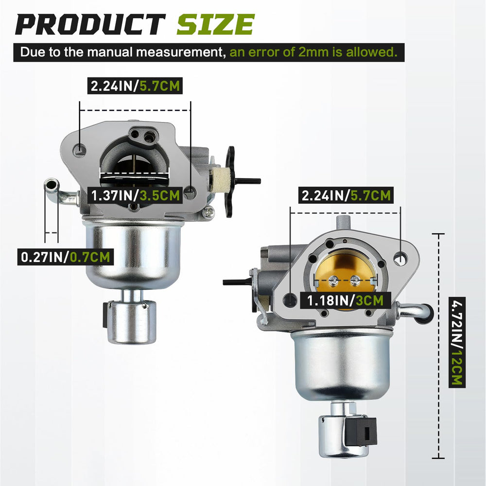 Onsnail carburetor side profile highlighting linkage and adjustment access