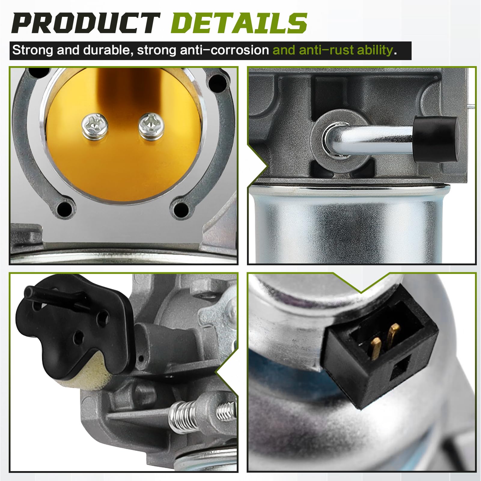 Onsnail carburetor top port detail showing clean machining for reliable flow