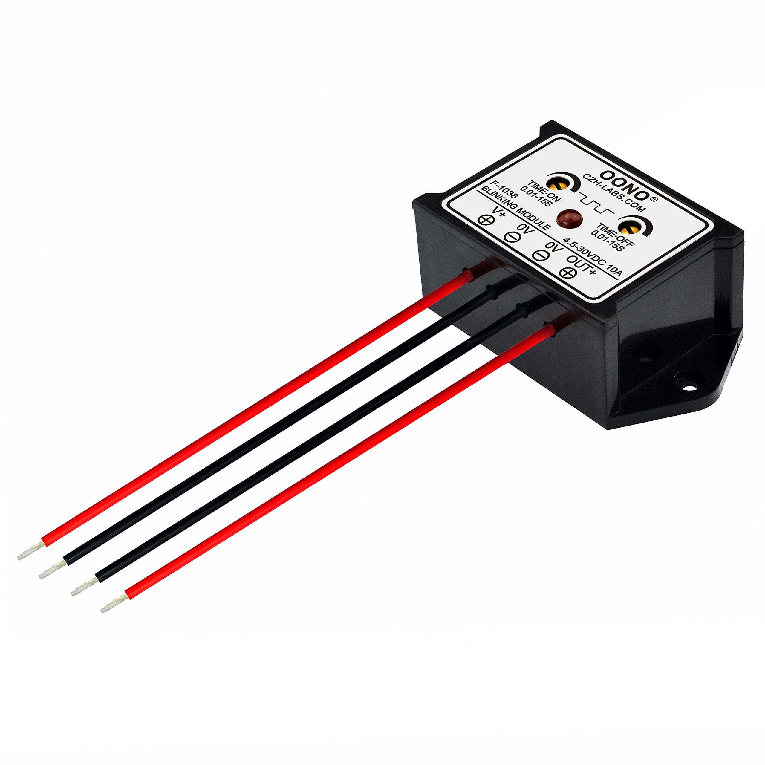 OONO illuminated status LED demonstrating output activity for straightforward troubleshooting