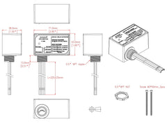 OONO pre-wired harness with leads ready to connect saving installation time