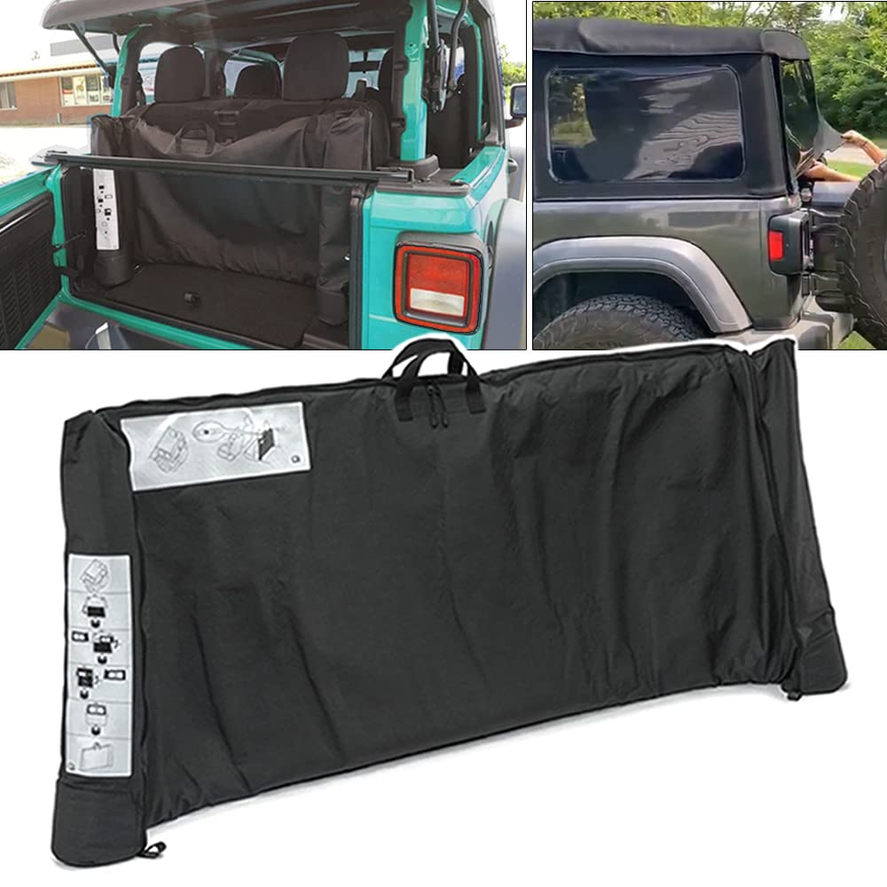 Opall front view closed bag showing compact protection for Jeep windows