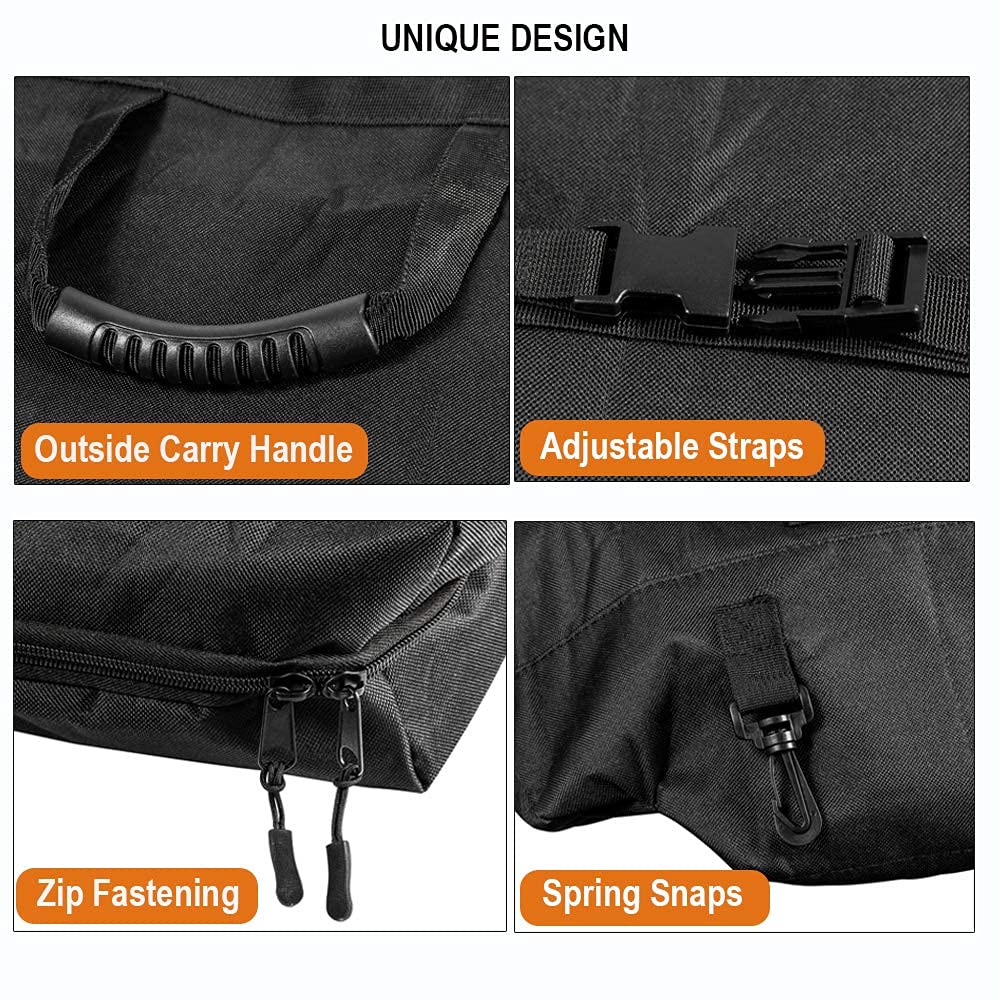 Opall bag next to a Jeep freedom panel for size and scale reassurance