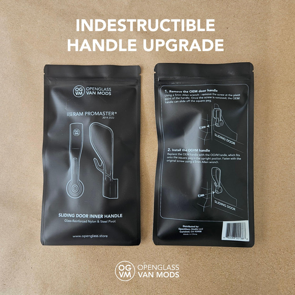 OpenGlass Promaster handle packaging with 5mm Allen wrench showing quick install tools
