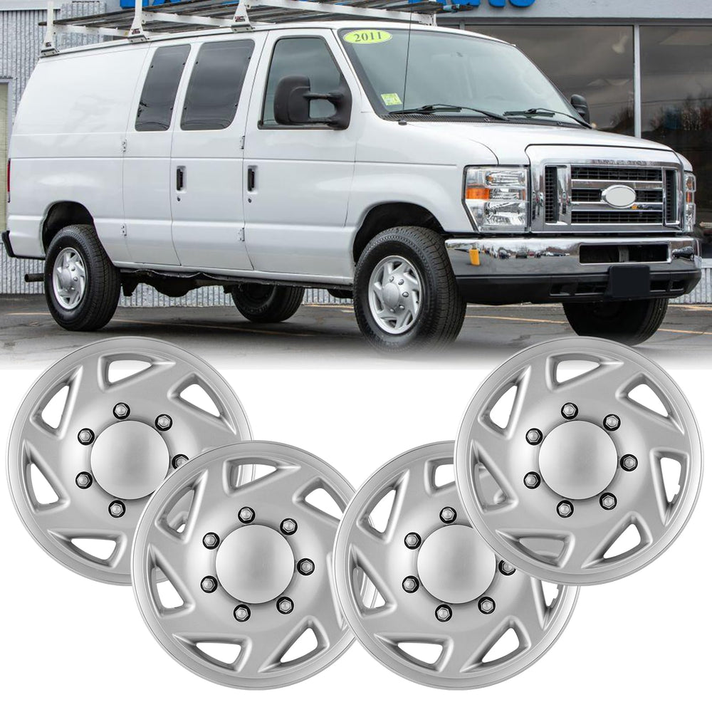 OPKOURE lifestyle shot of van with hubcaps conveying professional maintained look