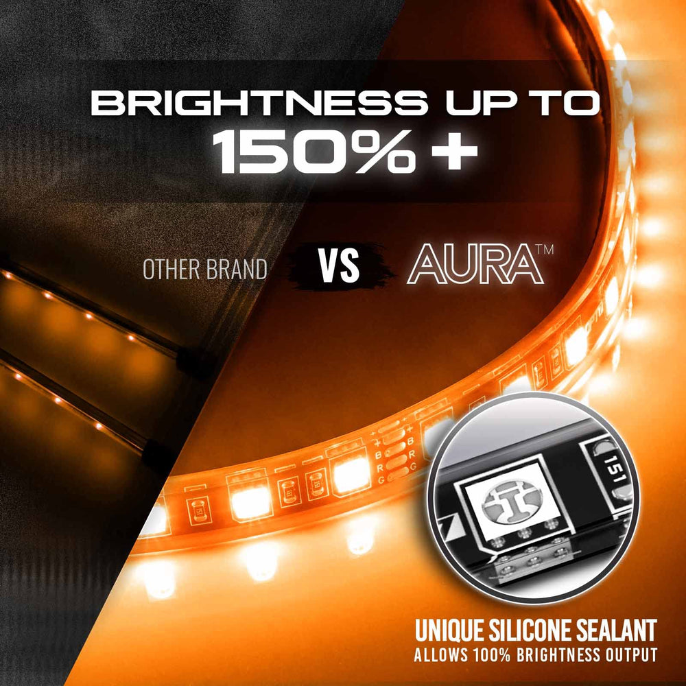 OPT7 Aura connector and wiring detail emphasizing correct alignment to prevent color issues