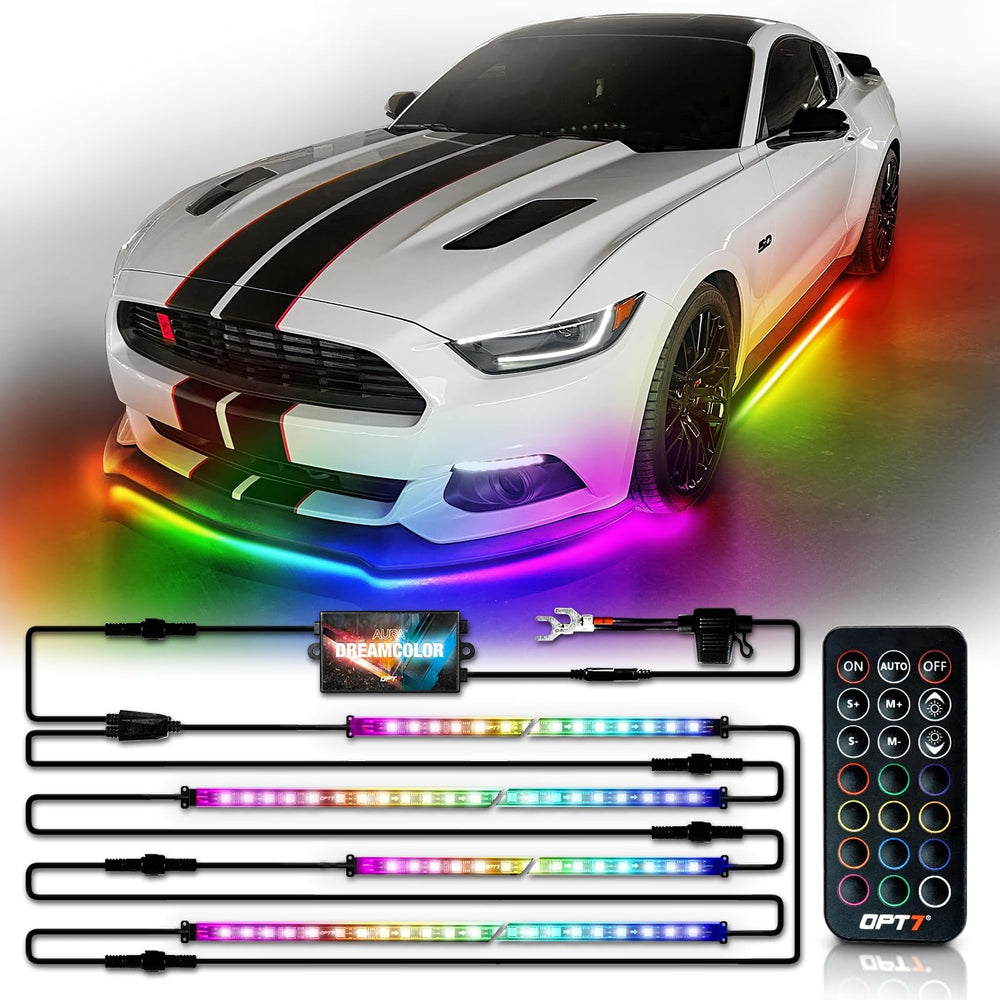 OPT7 Aura front packaging showing kit contents and benefits