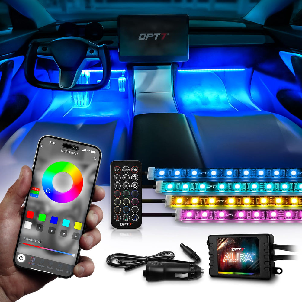 OPT7 front packaging showing kit contents and quick start benefit