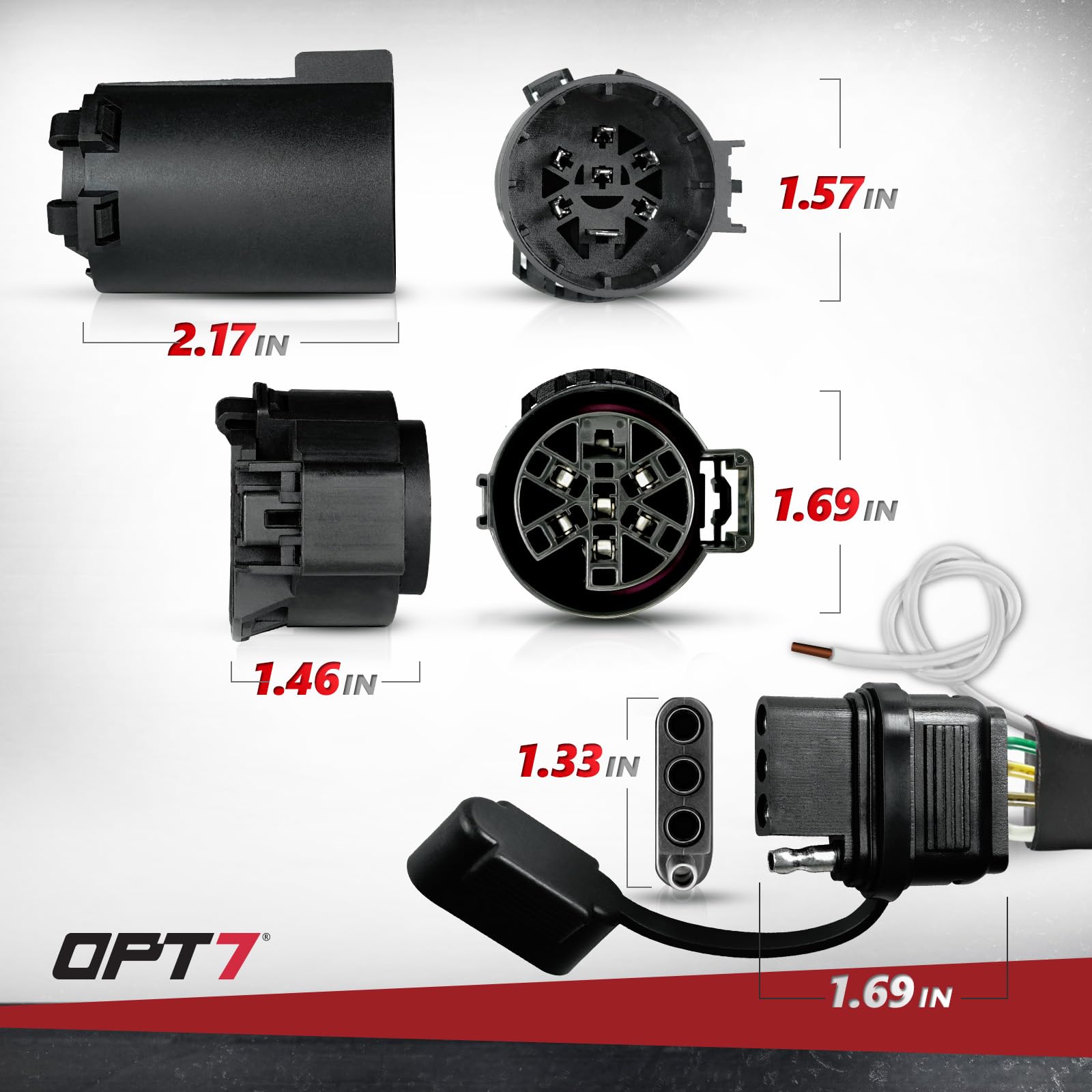 OPT7 harness connected to tailgate light demonstrating multi-function signaling