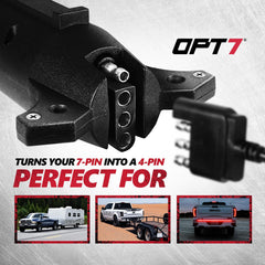OPT7 retainer fin fit demonstration showing secure lock-in for vibration-free connection