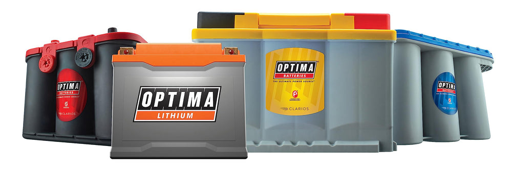 OPTIMA D200+ connected to a car battery showing maintenance convenience