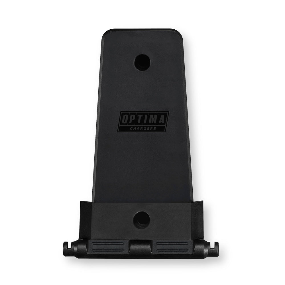 OPTIMA D200+ mounted on wall bracket for convenient organized storage