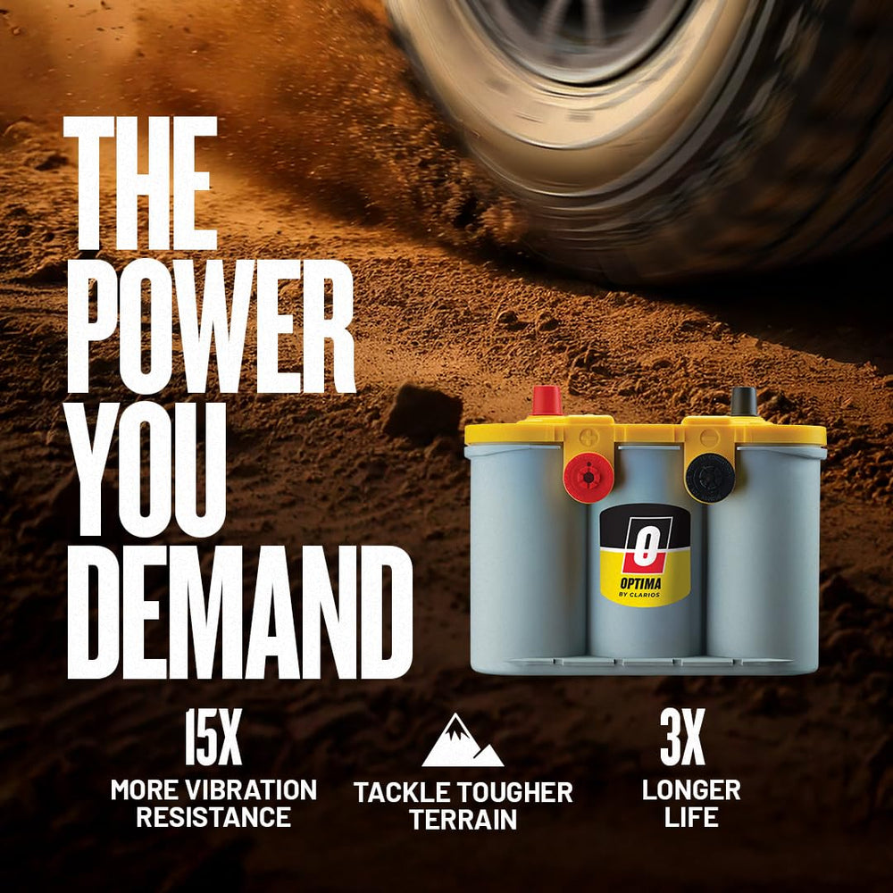 OPTIMA YELLOWTOP installed in truck battery bay providing dependable start benefit