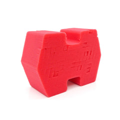 Optimum Big Red Sponge 2.0 front view showing shape and warranty, ensures reliable cleaning
