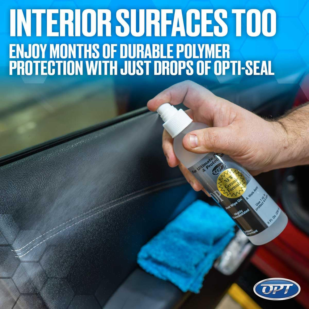 Optimum Opti-Seal used during a car detailing session showing quick maintenance benefit