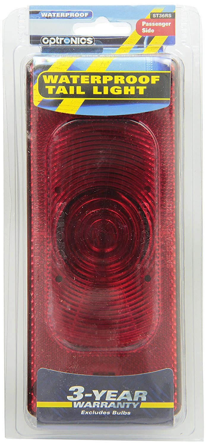 Optronics ST36RS close-up of acrylic lens showing screw-on replaceable design