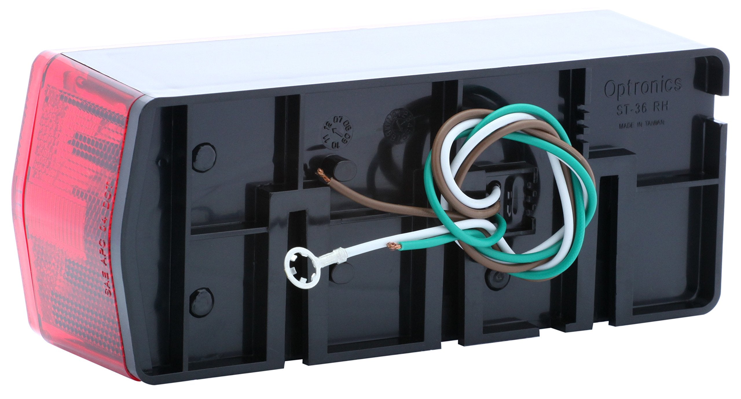 Optronics ST36RS mounting pattern showing 2-inch centers and steel hardware benefit