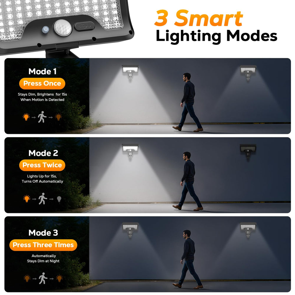 Orbecco mounted on an RV awning providing instant exterior lighting convenience