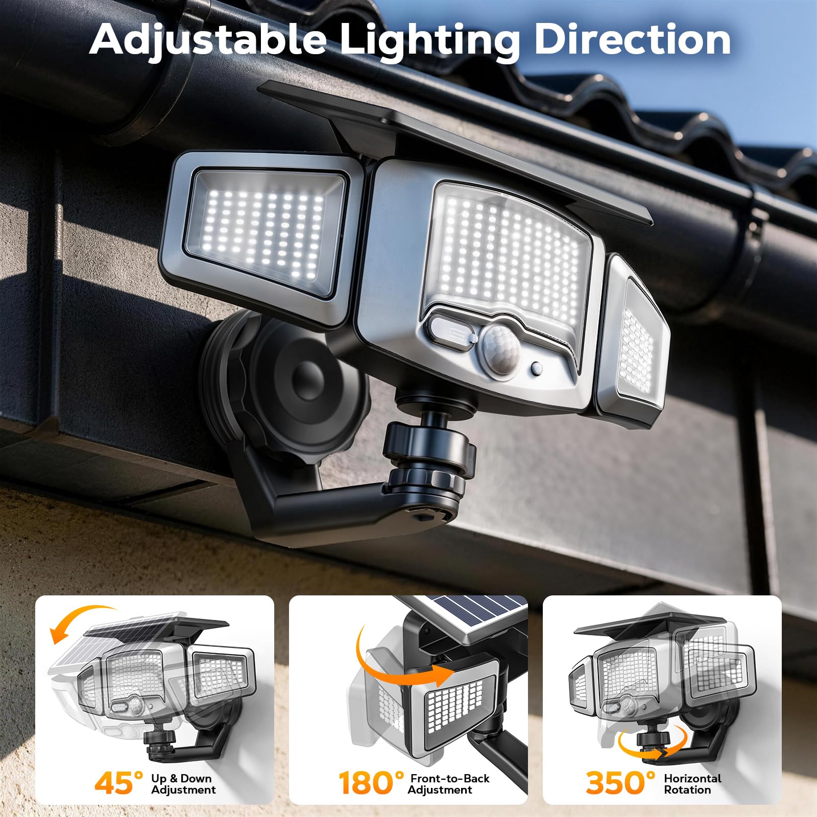 Orbecco night scene illuminating driveway for safer arrival