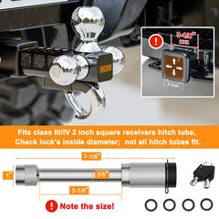 ORCISH locking pin and latch close-up demonstrating theft deterrent and safety