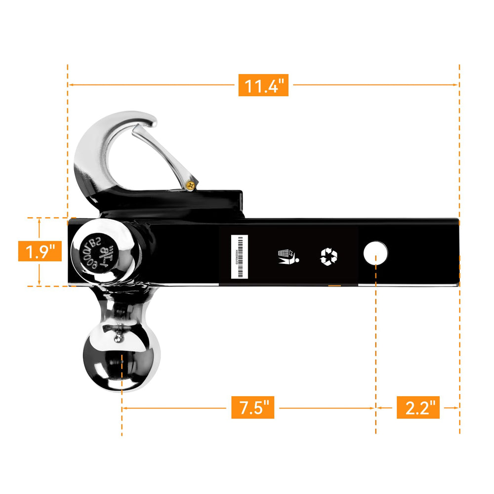 ORCISH packaging and included parts spread showing locking pins and hardware supplied