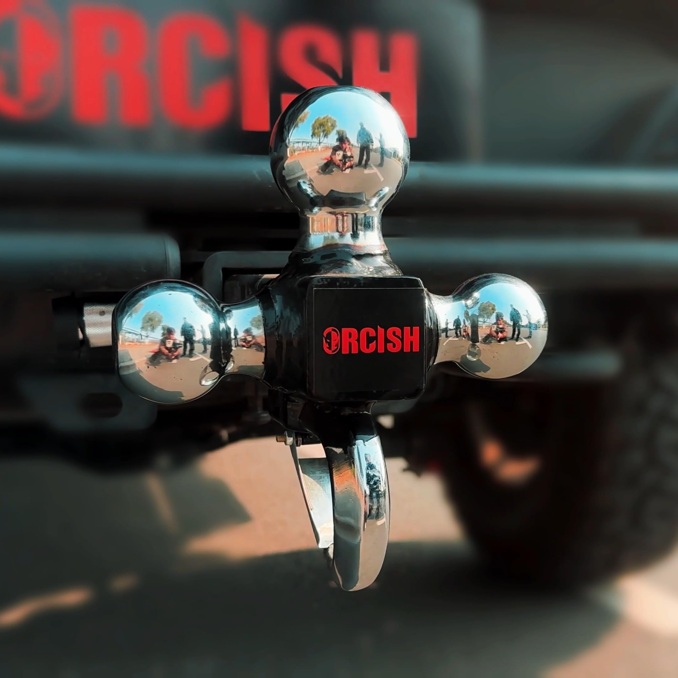 ORCISH weather-resistant finish close-up showing chrome plating and wear protection