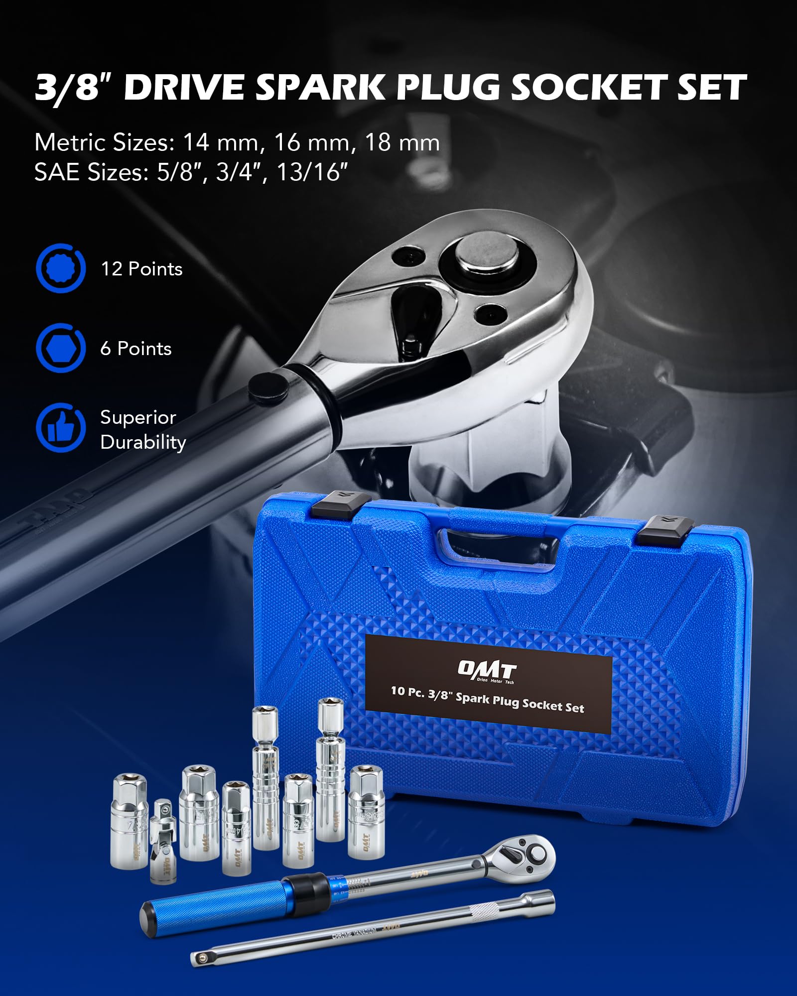 Orion Motor Tech 72-tooth ratchet close-up highlighting fine teeth for precise control