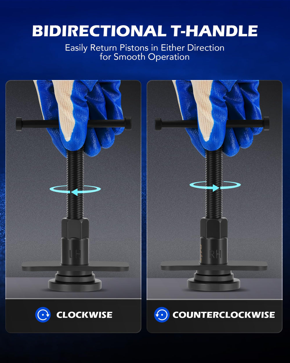 Orion Motor Tech brake hanger supporting caliper to protect brake lines during service