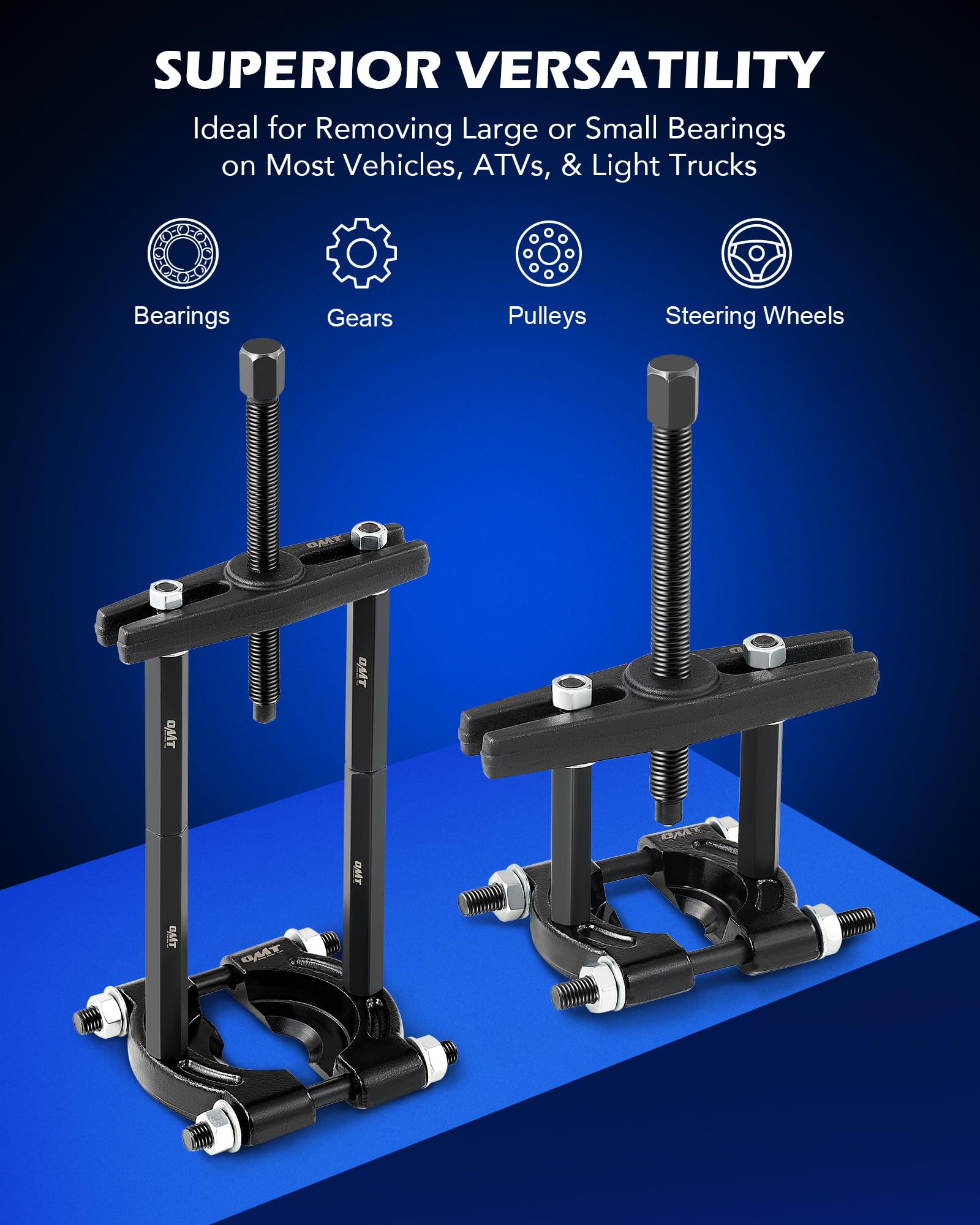Orion Motor Tech bushings size comparison showing selection for accurate bearing presses