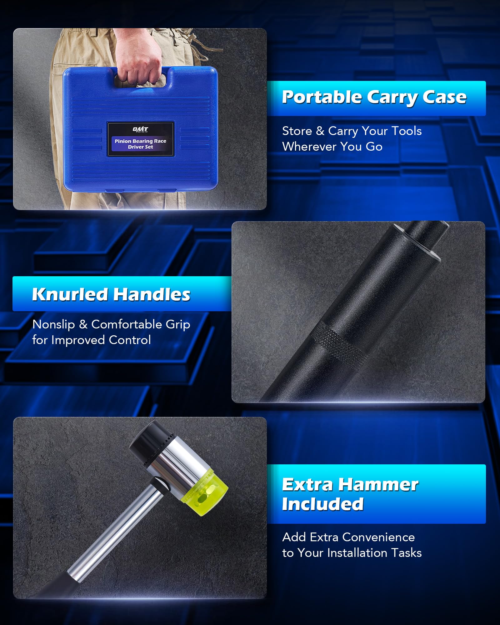 Orion Motor Tech carry case open with organized tools for quick size selection