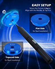 Orion Motor Tech knurled handle close-up providing secure grip for accurate strikes