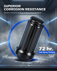 Orion Motor Tech cone seat detail highlighting 60° seat benefit: secure wheel seating