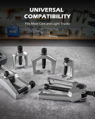Orion Motor Tech conical pitman arm puller detail showing precision fit for safe removal