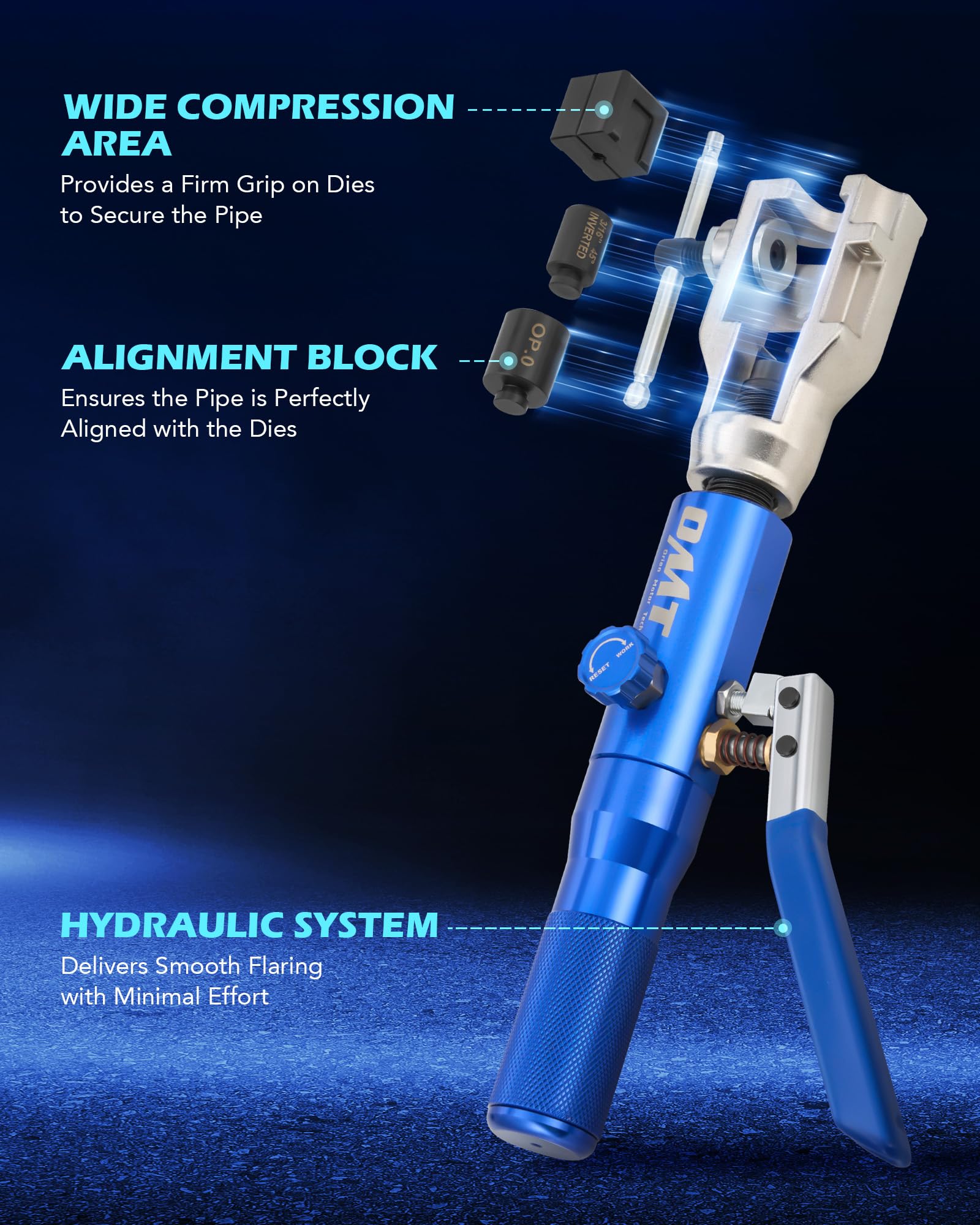 Orion Motor Tech deburring tool in action removing burrs for leak-free fittings