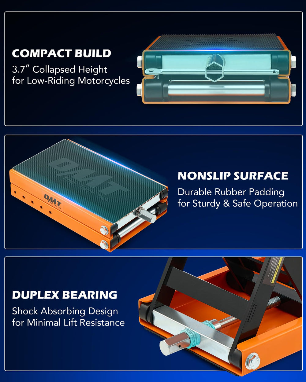 Orion Motor Tech double crossbar and plug-welds showing reinforced durability
