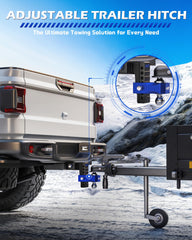 Orion Motor Tech closeup of dual ball head displaying versatile towing benefit