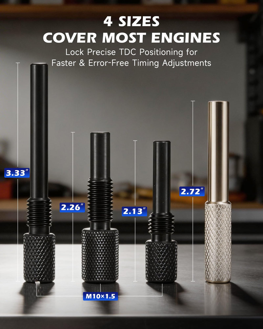 Orion Motor Tech steel finish close detail indicating hardened, corrosion-resistant surface
