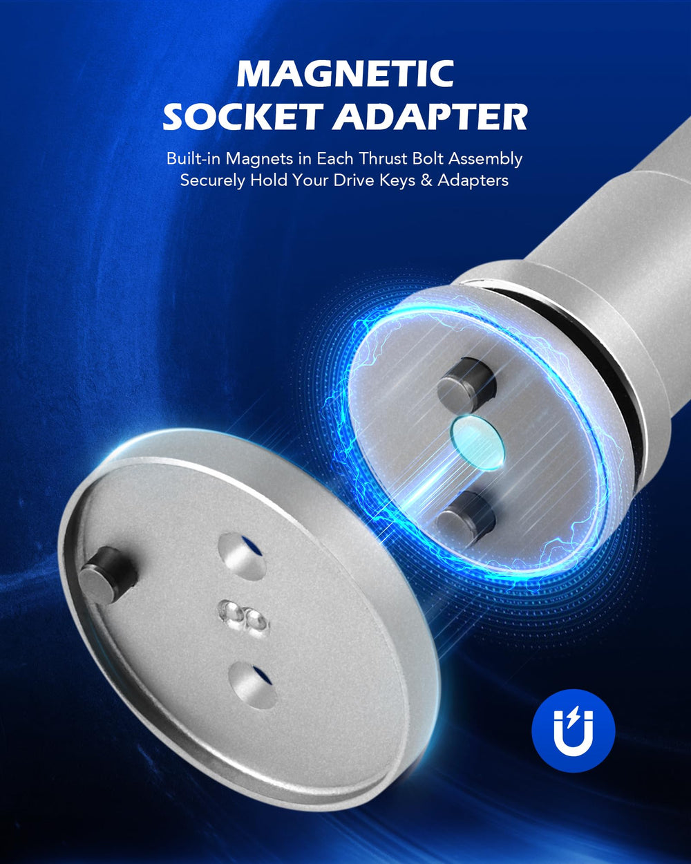 Orion Motor Tech reinforced ergonomic handle close-up for comfortable, efficient use