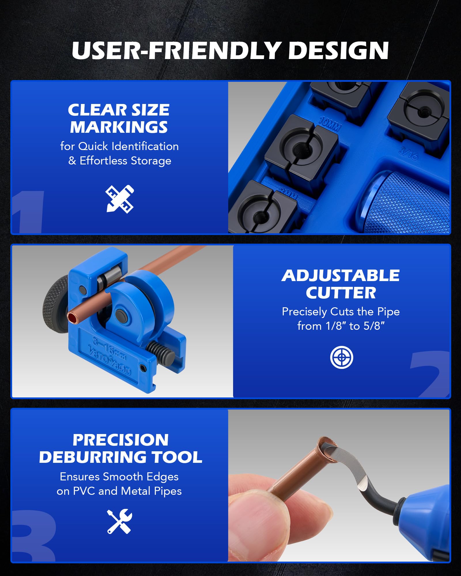 Orion Motor Tech kit beside a ruler showing compact size for easy transport