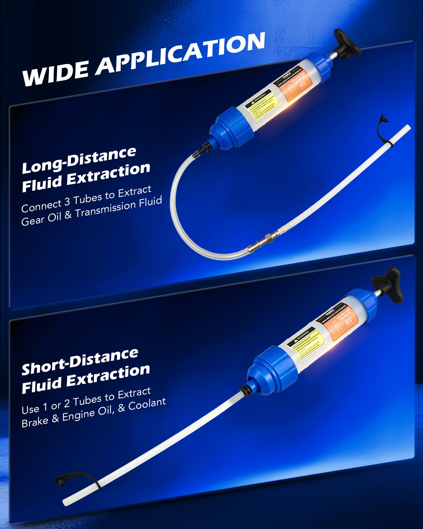 Orion Motor Tech flexible hose and two rigid pipes laid out to reach tight reservoirs and vents