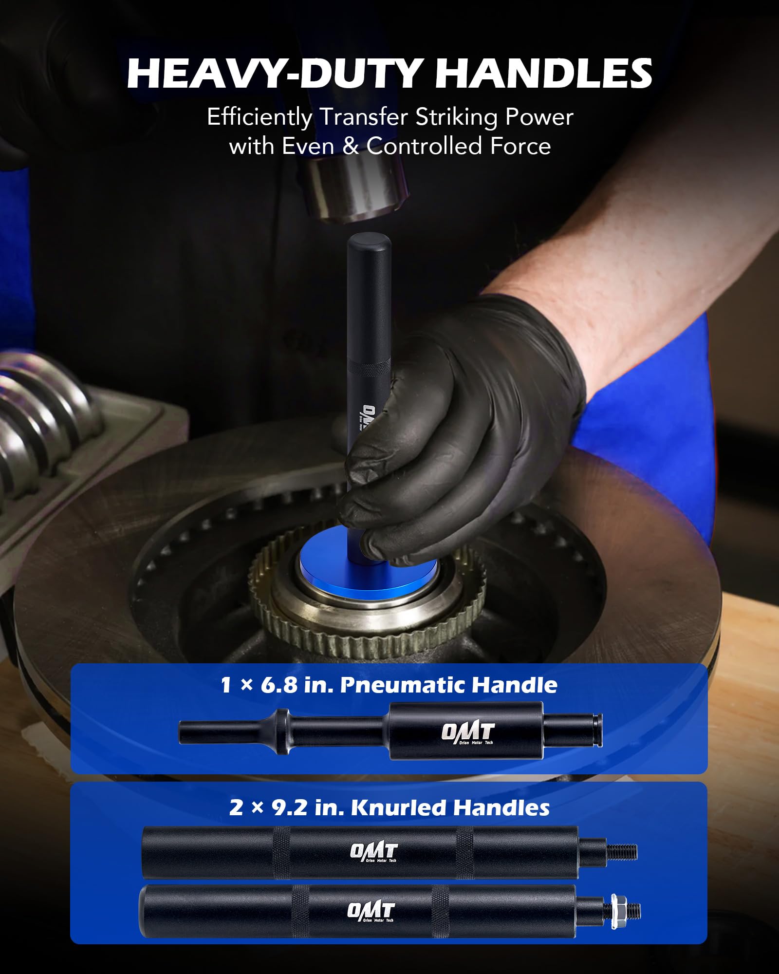 Orion Motor Tech hammer and adapter ready for immediate bearing race seating